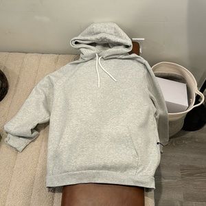 Large tall banana republic grey hoodie.